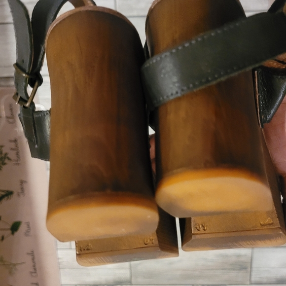 Musse & Cloud Leiza black Leather Platform Sandals Women's US 9 Made in Spain - Picture 11 of 14